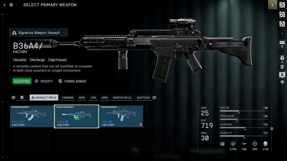 B36A4 Assault Rifle